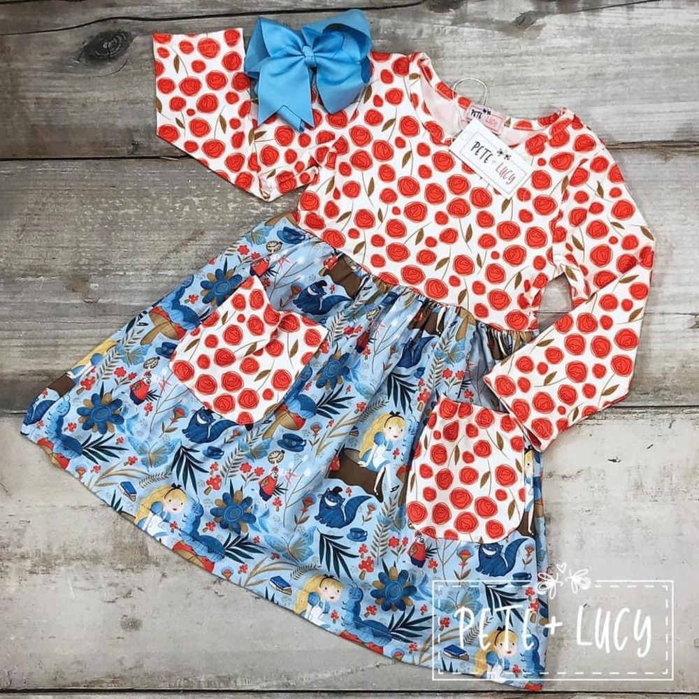 Alice in Wonderland Boutique Outfit for girls!!
